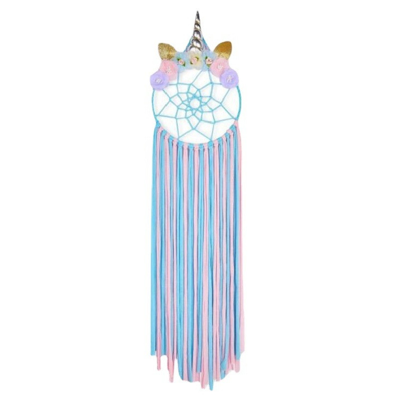 Μονόκερος Φουρκέτα αποθήκευσης Dream Catcher Διακόσμηση Παιδικού Δωματίου Κρεμαστό τοίχου Διακόσμηση για Κλιπ μαλλιών Αξεσουάρ Βάση μαλλιών