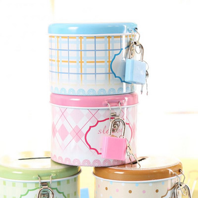 Kutija u obliku kuće Sef za pohranu novčića Okrugla slatka kasica prasica Kutija za novac s metalnom bravom i ključem Kutija za pohranu iz crtića Rođendanski dar NOVO