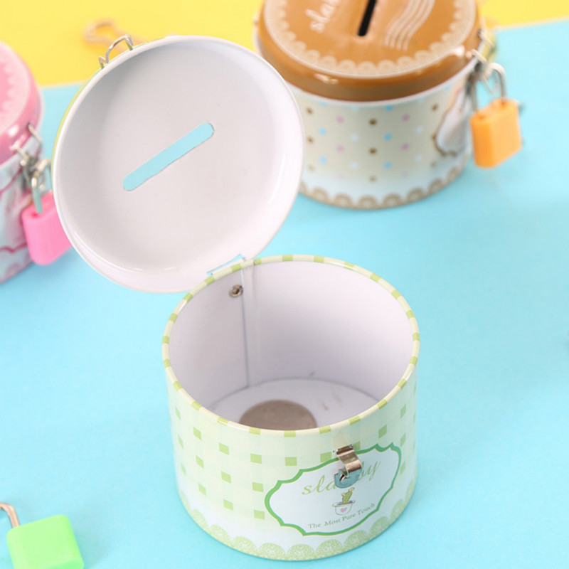 Kutija u obliku kuće Sef za pohranu novčića Okrugla slatka kasica prasica Kutija za novac s metalnom bravom i ključem Kutija za pohranu iz crtića Rođendanski dar NOVO