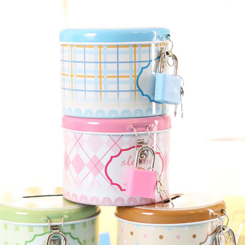 Kutija u obliku kuće Sef za pohranu novčića Okrugla slatka kasica prasica Kutija za novac s metalnom bravom i ključem Kutija za pohranu iz crtića Rođendanski dar NOVO