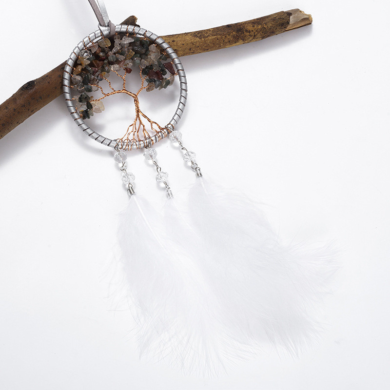 Feather Dream Catchers Διακοσμητικά αυτοκινήτου Δημιουργικό μενταγιόν καθρέφτη οπισθοπορείας Διακόσμηση εσωτερικών αξεσουάρ Κρεμαστά προμήθειες