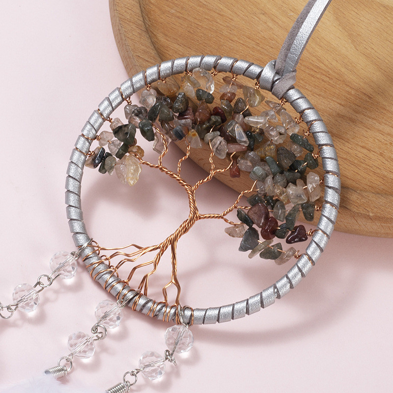 Feather Dream Catchers Διακοσμητικά αυτοκινήτου Δημιουργικό μενταγιόν καθρέφτη οπισθοπορείας Διακόσμηση εσωτερικών αξεσουάρ Κρεμαστά προμήθειες