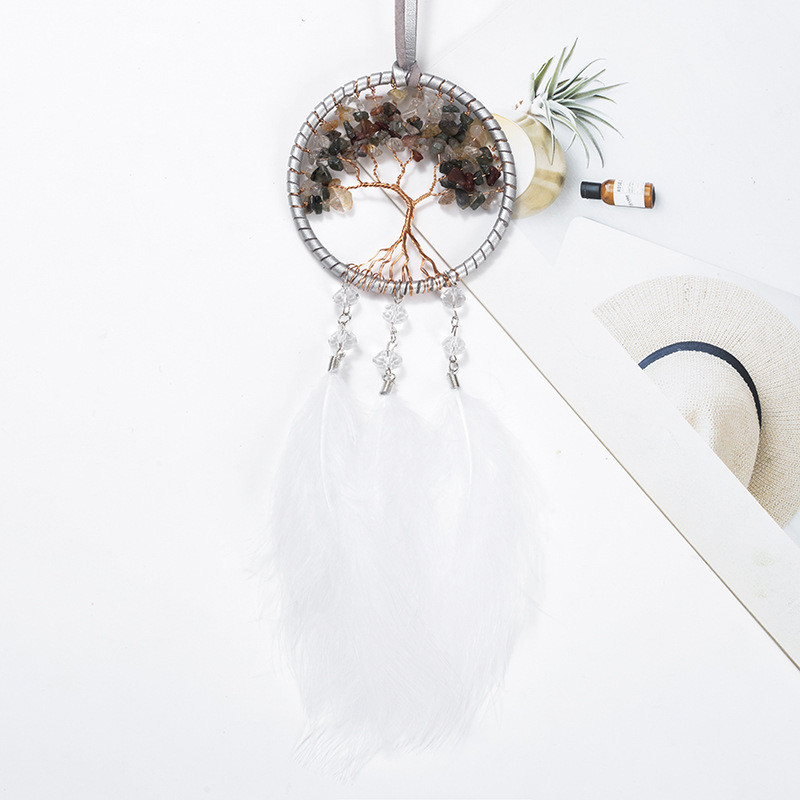 Feather Dream Catchers Διακοσμητικά αυτοκινήτου Δημιουργικό μενταγιόν καθρέφτη οπισθοπορείας Διακόσμηση εσωτερικών αξεσουάρ Κρεμαστά προμήθειες