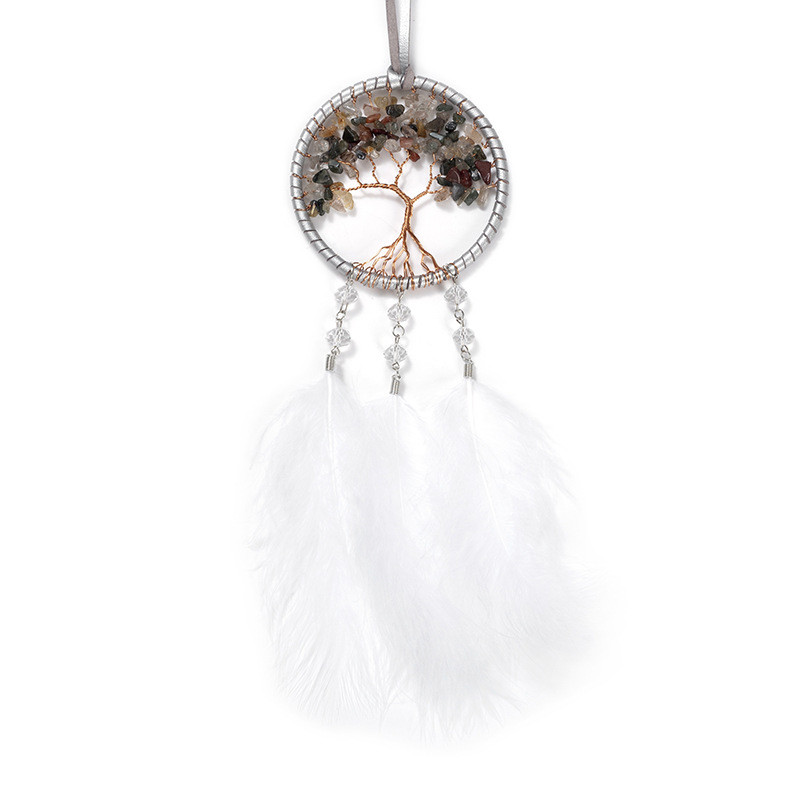 Feather Dream Catchers Διακοσμητικά αυτοκινήτου Δημιουργικό μενταγιόν καθρέφτη οπισθοπορείας Διακόσμηση εσωτερικών αξεσουάρ Κρεμαστά προμήθειες