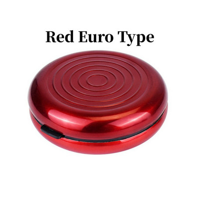 Apvalus USD/Euro monetų dalytuvas monetų laikymo piniginės piniginės laikikliai laikymo dėžutė aliuminio lydinio plastiko monetų piniginės piniginės laikikliai