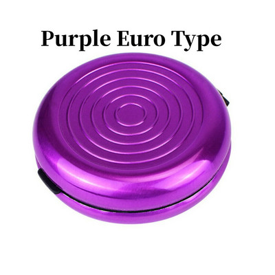 Apvalus USD/Euro monetų dalytuvas monetų laikymo piniginės piniginės laikikliai laikymo dėžutė aliuminio lydinio plastiko monetų piniginės piniginės laikikliai