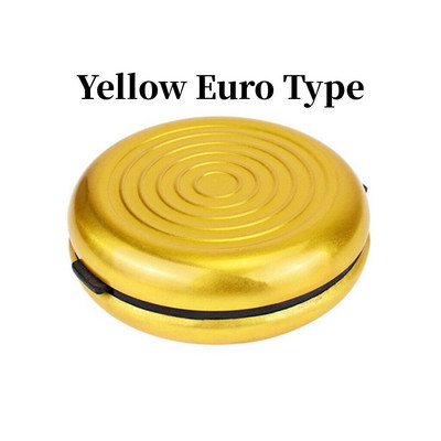 Apvalus USD/Euro monetų dalytuvas monetų laikymo piniginės piniginės laikikliai laikymo dėžutė aliuminio lydinio plastiko monetų piniginės piniginės laikikliai