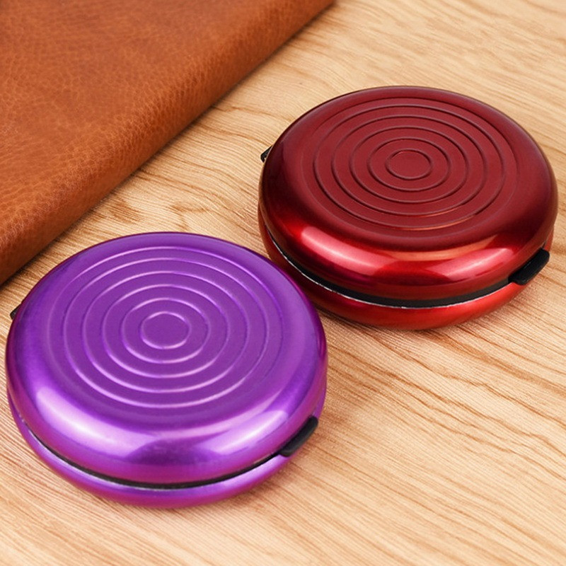 Apvalus USD/Euro monetų dalytuvas monetų laikymo piniginės piniginės laikikliai laikymo dėžutė aliuminio lydinio plastiko monetų piniginės piniginės laikikliai