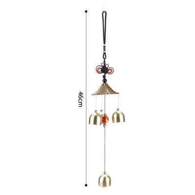 Ρετρό Wind Chime Yard Garden Κινεζική ανατολίτικη τυχερή μεταλλική κρεμαστή καμπάνες ανέμου Διακοσμητικά μπαλκονιού Τουριστική διακόσμηση