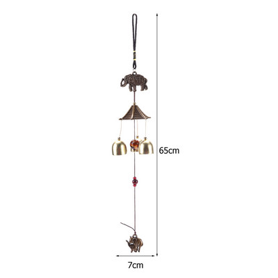 Ρετρό Wind Chime Yard Garden Κινεζική ανατολίτικη τυχερή μεταλλική κρεμαστή καμπάνες ανέμου Διακοσμητικά μπαλκονιού Τουριστική διακόσμηση