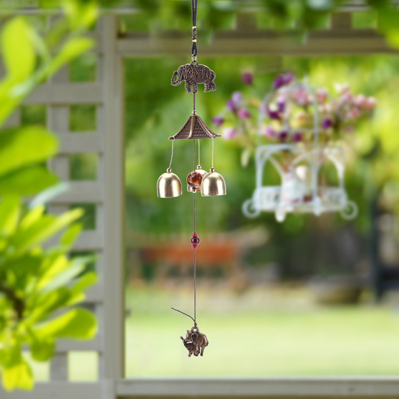 Ρετρό Wind Chime Yard Garden Κινεζική ανατολίτικη τυχερή μεταλλική κρεμαστή καμπάνες ανέμου Διακοσμητικά μπαλκονιού Τουριστική διακόσμηση