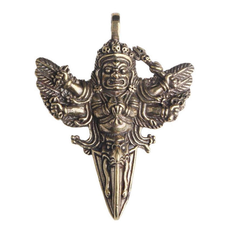 Misiņa Vadžra-Jakstu piesta Vadžras figūriņas Virves piekariņi Tibetas budisma piekariņi Misiņa mašīnas atslēgām piekarināmie mājas rotājumi