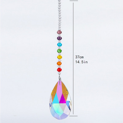 Crystal Tree of Life Catchers Crystals Ball Privjesak Rainbow Maker Viseći Suncatcher Ukras za prozor Dekoracija kućnog vrta