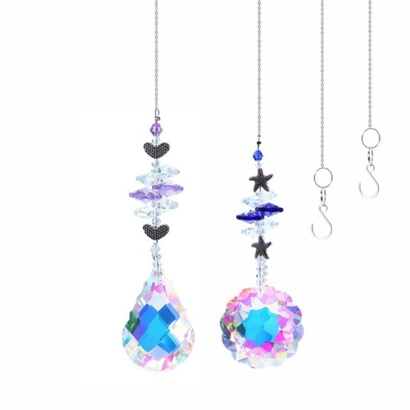 Crystal Tree of Life Catchers Crystals Ball Privjesak Rainbow Maker Viseći Suncatcher Ukras za prozor Dekoracija kućnog vrta