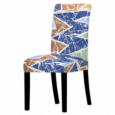 Ģeometriskā raksta elastīgs krēsla pārvalks Spandekss ēdamistabas krēsla pārvalks viesnīcas restorāna mājas dekorēšanai krēsla aizsargs