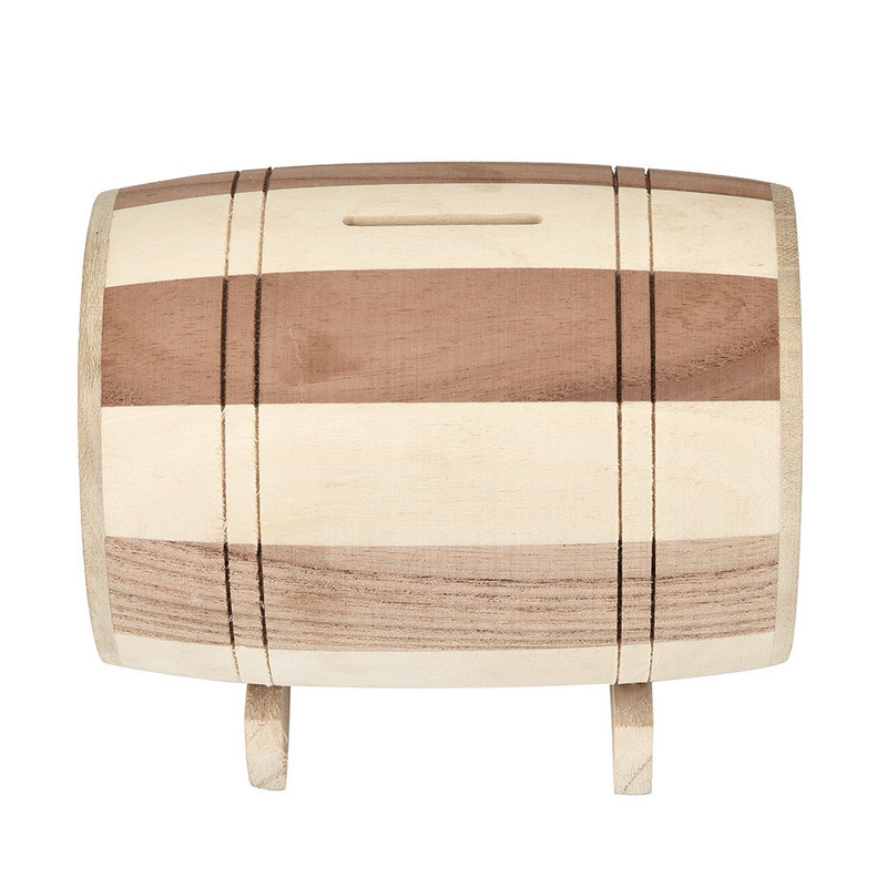 2023 Νέο 1 ΤΕΜ. Ξύλινο Κουμπαράς Κουμπαράς Χρηματοκιβώτιο Ταμιευτήριο Κρασιού Βαρέλι Ξυλογλυπτικό Χειροποίητο Κουμπαράς Κουμπαράς Κουμπαράς