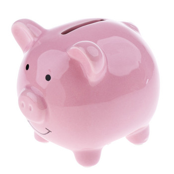 Kids Piggy Bank Money Box Εξοικονόμηση νομισμάτων Μετρητά Διασκεδαστικό δώρο Κεραμικό γουρούνι