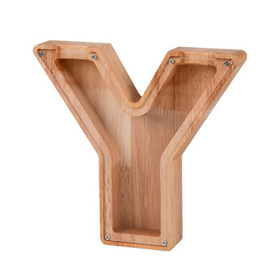 Divdesmit seši angļu alfabēta cūciņa banka koka monētu naudas taupīšanas kaste, monētu glabāšanas kaste, galddatora rotājumi mājas dekorēšanai