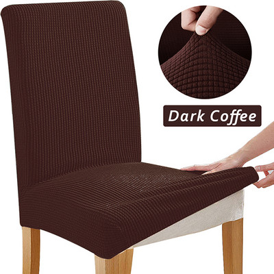 Žakarda krēsla pārvalks Universāla izmēra krēsla sēdekļa aizsargs Spandex elastīgs krēsla pārvalks biroja virtuves kāzu banketam 1 gab.