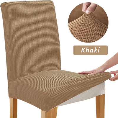 Žakarda krēsla pārvalks Universāla izmēra krēsla sēdekļa aizsargs Spandex elastīgs krēsla pārvalks biroja virtuves kāzu banketam 1 gab.