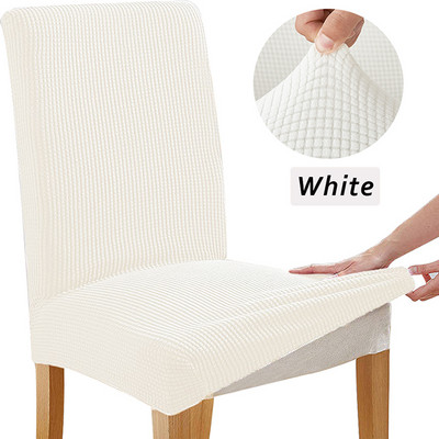 Žakarda krēsla pārvalks Universāla izmēra krēsla sēdekļa aizsargs Spandex elastīgs krēsla pārvalks biroja virtuves kāzu banketam 1 gab.