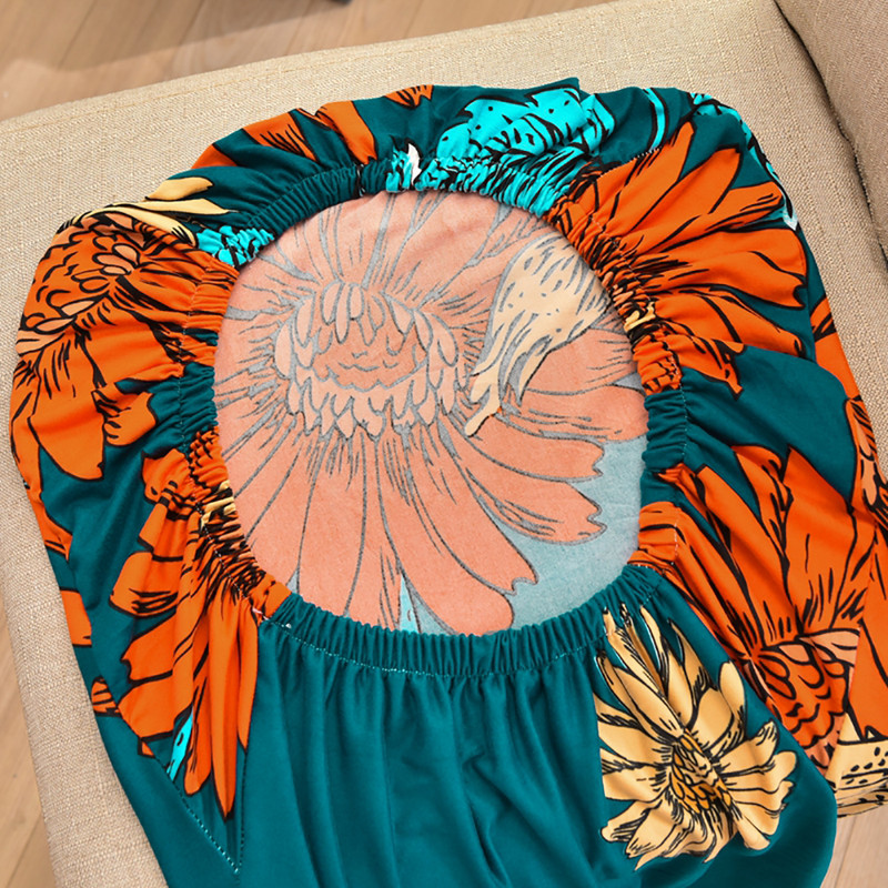 Navlaka za stolicu s cvjetnim printom Uklonjiva moderna elastična navlaka za sjedalo blagovaonice Zaštitna torbica za svadbeni banket