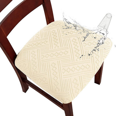 Vandeniui atsparus elastinis kėdės sėdynės užvalkalas valgomojo kėdžių užvalkalai Elastingi nuimami plaunami pagalvėlės užvalkalai banketinei virtuvei 1vnt