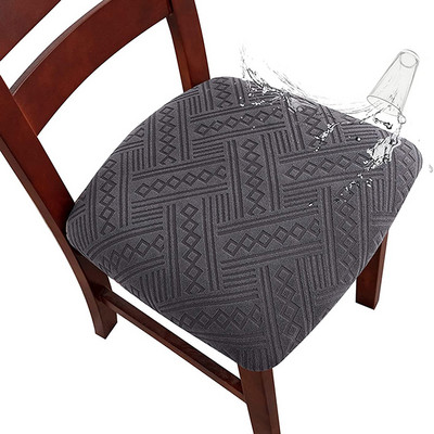 Vandeniui atsparus elastinis kėdės sėdynės užvalkalas valgomojo kėdžių užvalkalai Elastingi nuimami plaunami pagalvėlės užvalkalai banketinei virtuvei 1vnt