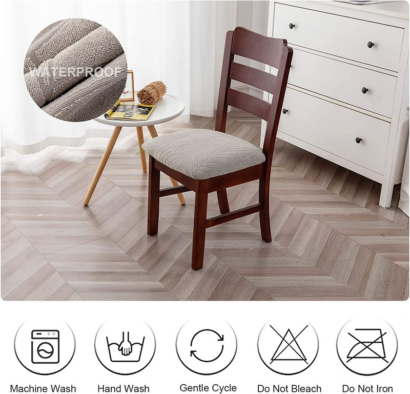 Huse pentru scaune elastice impermeabile pentru scaune pentru sufragerie huse de pernă elastică, detașabilă, lavabilă, pentru banchete, bucătărie 1BUC