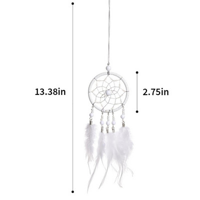 36 krāsu lidojoši vēja zvani sapņu tīkla ķērājs ar rokām darinātas dāvanas spalvu kulons, radoši dobi vēja zvani pie sienas