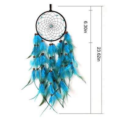 36 krāsu lidojoši vēja zvani sapņu tīkla ķērājs ar rokām darinātas dāvanas spalvu kulons, radoši dobi vēja zvani pie sienas