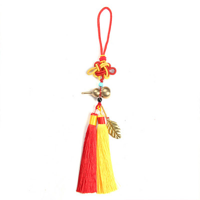 1vnt kiniškas mazgas kutas moliūgas Feng shui durų rankenos priedai Namų dekoras Automobilis Lucky Kabantys amatai Estetinis kambario dekoravimas