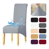 Vízálló székhuzat Stretch XL méretű hosszú háttámla székhuzatok üléshuzatok háttámlával esküvői ebédlői székek konyhába