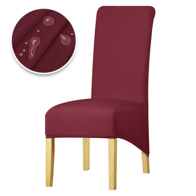 Vízálló székhuzat Stretch XL méretű hosszú háttámla székhuzatok üléshuzatok háttámlával esküvői ebédlői székek konyhába