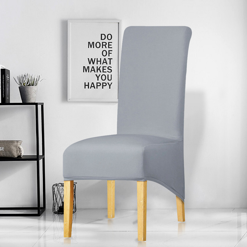 Vízálló székhuzat Stretch XL méretű hosszú háttámla székhuzatok üléshuzatok háttámlával esküvői ebédlői székek konyhába