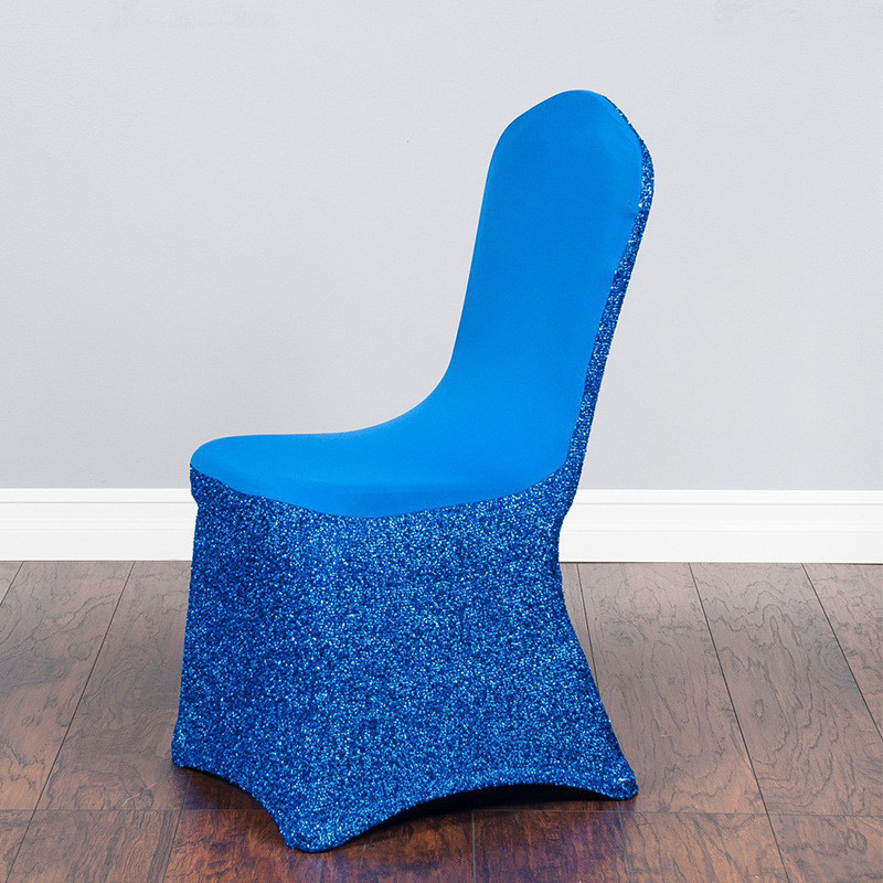1 gab. Spandex Glitter Krēslu pārvalki Zelta Sudraba Rozā melna Izstiept Sequin Krēsla pārvalks Viesnīcas Banketu Pusēm Kāzu Dekorēšanai