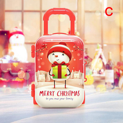 Madingas metalinis mini lėlės lagaminas Miniatiūrinis žaislinis bagažinės lėlės namo apdaila Miela maža sankabos papuošalų dėžutė lėlės rankinė