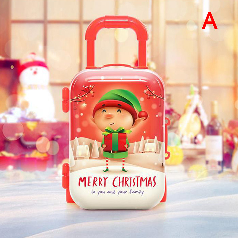 Madingas metalinis mini lėlės lagaminas Miniatiūrinis žaislinis bagažinės lėlės namo apdaila Miela maža sankabos papuošalų dėžutė lėlės rankinė