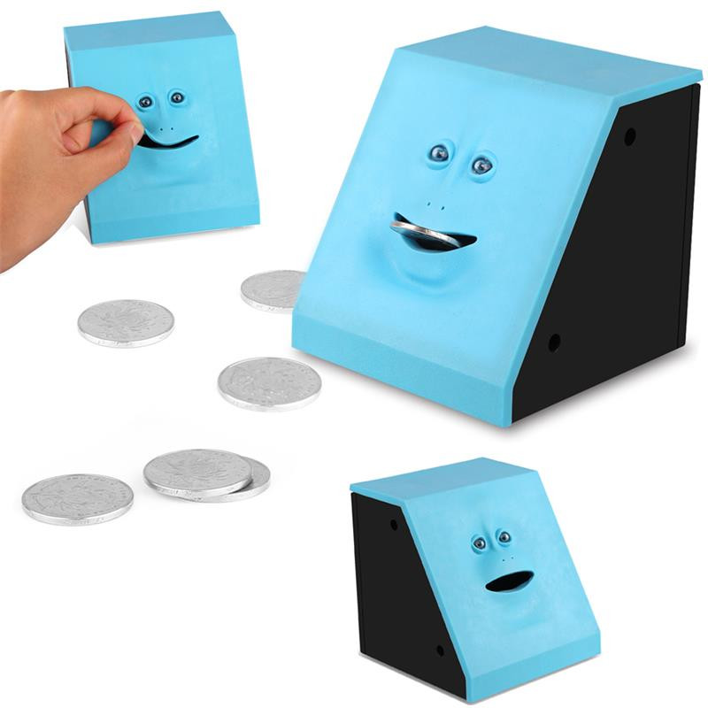 Sejas naudas ēšanas kaste Cūciņa banka krājkaste Automātiskā krājkase košļājamā kaķa seifs Naudas ietaupījumi bērniem konfekšu mašīna