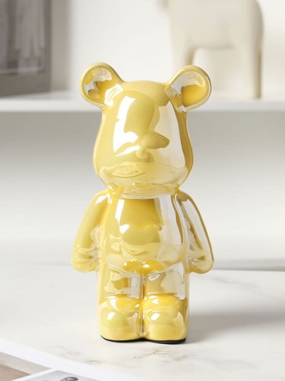Little Bear ceramics saving pot Декорация на дома Кутия за монети Касичка за пари скандинавска фигурка офис аксесоари детски подарък декорация