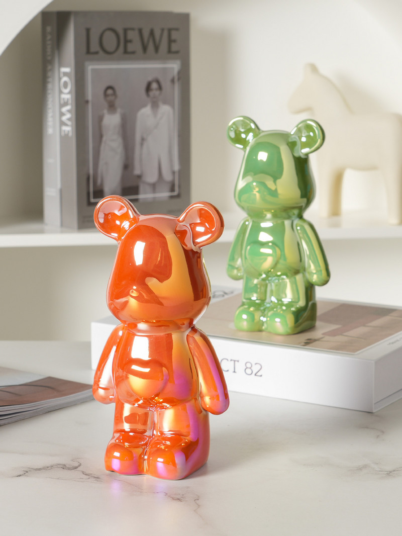 Little Bear ceramics saving pot Декорация на дома Кутия за монети Касичка за пари скандинавска фигурка офис аксесоари детски подарък декорация
