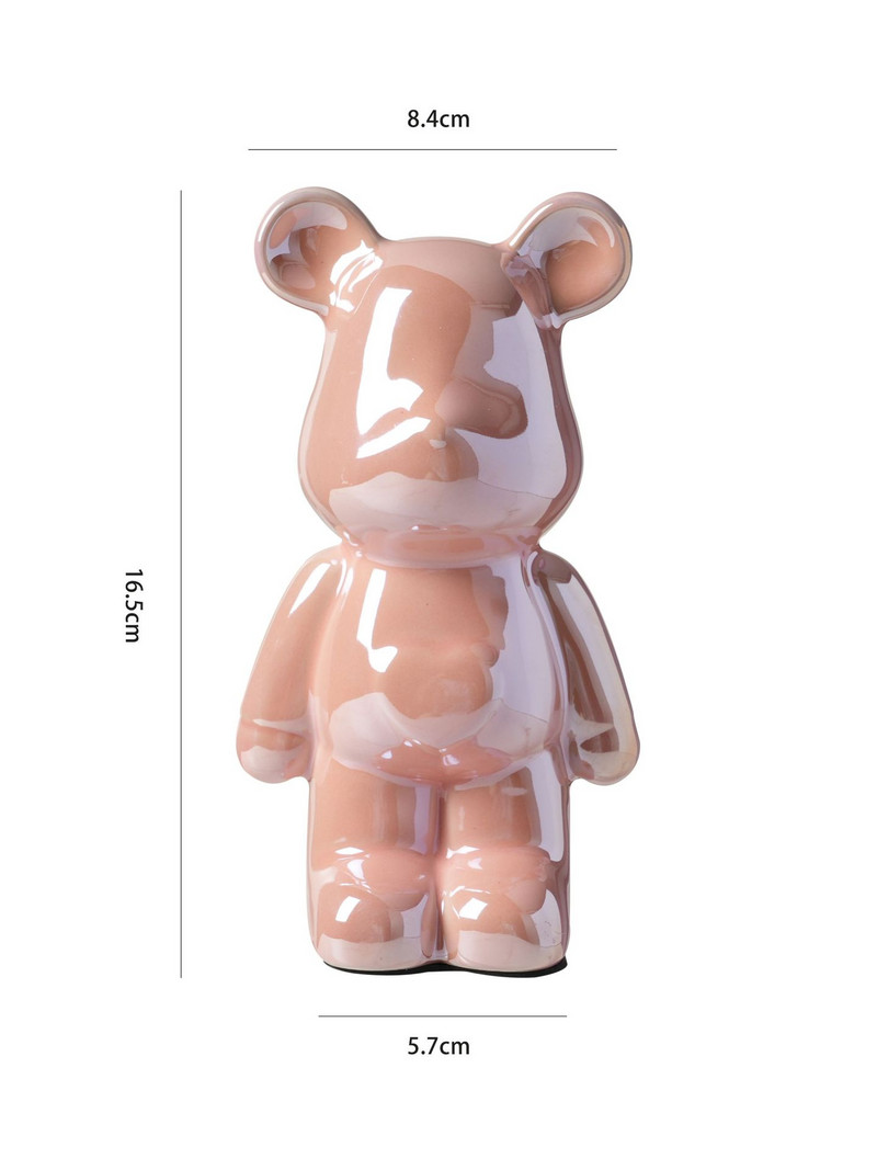 Little Bear ceramics saving pot Декорация на дома Кутия за монети Касичка за пари скандинавска фигурка офис аксесоари детски подарък декорация