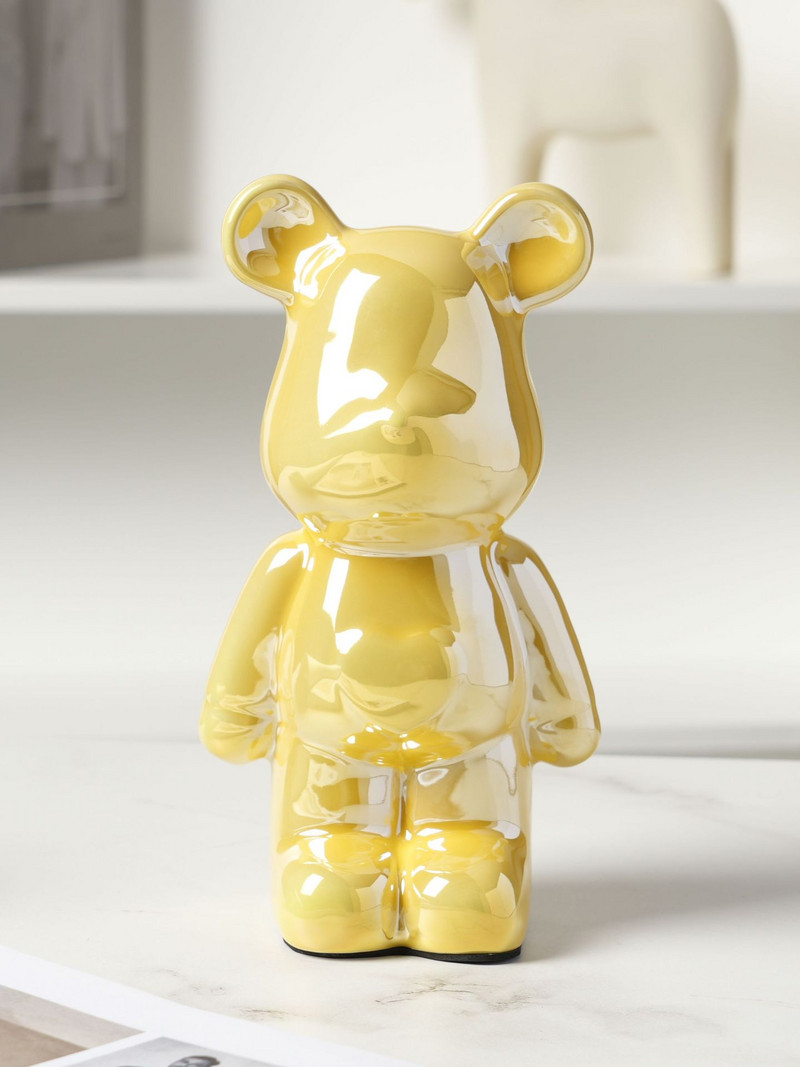 Little Bear ceramics saving pot Декорация на дома Кутия за монети Касичка за пари скандинавска фигурка офис аксесоари детски подарък декорация