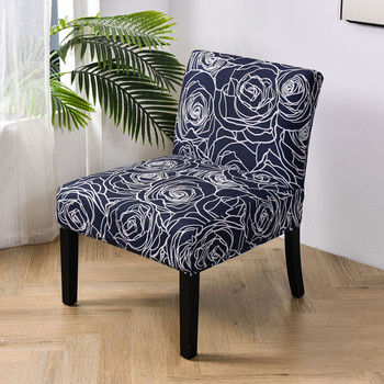 Stretch Floral Printing Κάλυμμα καρέκλας χωρίς βραχίονα Μονό κάλυμμα καναπέ Slipcover Nordic Accent Καλύμματα καρέκλας Ελαστικό κάλυμμα προστασίας καναπέ