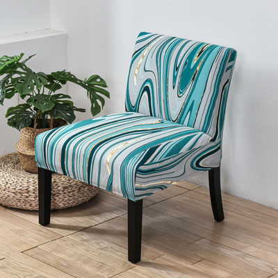 Rastezljiva navlaka za stolicu bez ruku s cvjetnim printom Presvlaka za jednu sofu s nordijskim naglaskom Elastična zaštitna navlaka za kauč