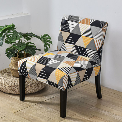 Rastezljiva navlaka za stolicu bez ruku s cvjetnim printom Presvlaka za jednu sofu s nordijskim naglaskom Elastična zaštitna navlaka za kauč