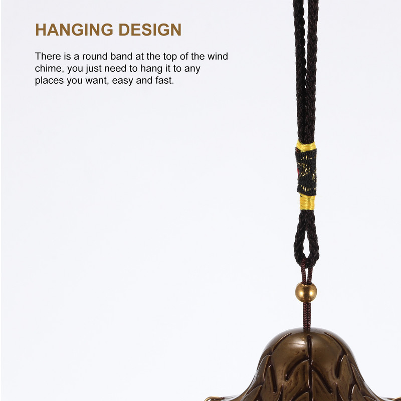 Fengshui szélcsengő kültéri függő fémharang Lucky szélcsengő dekoráció tiszta hangú szélcsengő dísz Jó lógó varázslat