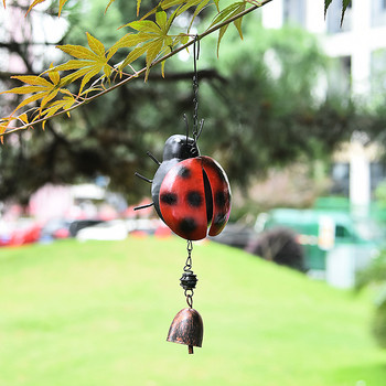 Σχέδιο Bee Ladybug Wind Chime for Wall Wind Wind Bell Κρεμαστά στολίδια Vintage Home Garden Campanula Crafts
