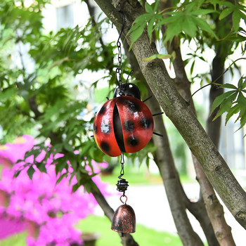 Bee Ladybug Design Wind Chime за стена, прозорец, врата, вятърна камбана, висящи орнаменти, реколта, домашна градина, камбанка, декорация, занаяти