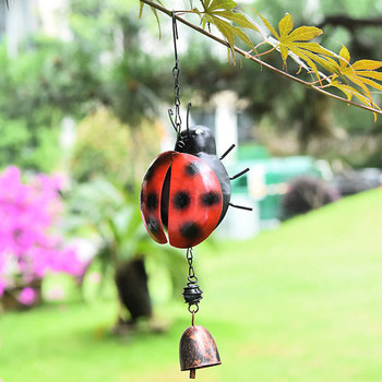 Σχέδιο Bee Ladybug Wind Chime for Wall Wind Wind Bell Κρεμαστά στολίδια Vintage Home Garden Campanula Crafts